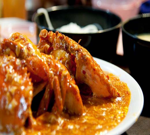 Crabes et sa sauce Sakalava Crabes et sa sauce Sakalava
