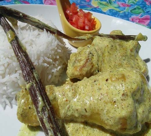 Poulet et sa sauce vanille de Madagascar Poulet et sa sauce vanille de Madagascar